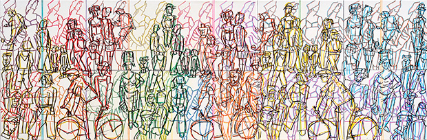 Production, 2015, 40 x 120 cm