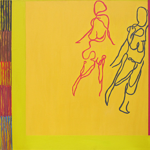 Menschenband I, 2010, 100 x 100 cm