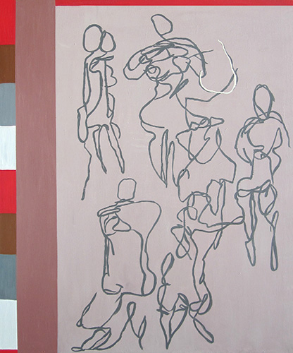 Menschenband II, 2010, 100 x 120 cm